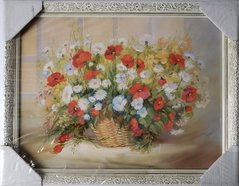 Картина-репродукция "Ваза с цветами" (35 x 45 см) RP0162, 35 x 45, до 50 см