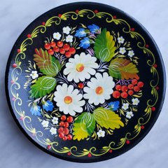 Тарелка с петриковской росписью цветочная (d-15 см) TR0358
