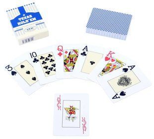 Карти гральні пластикові TEXAS HOLDEM (54 шт) 408-8_bl