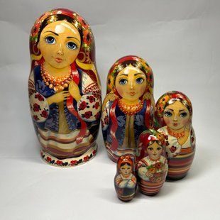 Матрьошка "Українка", 5 ляльок (h-16 см) MU036