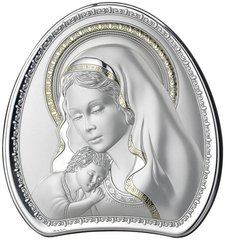 Икона серебряная Valenti Богоматерь с Младенцем (18,5 x 16,5 см) 8004 3