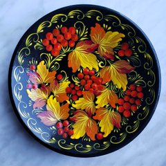 Тарелка с петриковской росписью цветочная (d-15 см) TR0359