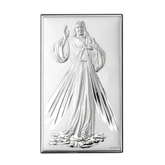 Икона серебряная Valenti Иисус Милосердный (9 x 15 см) 81321 3XL