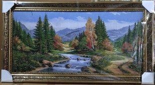 Гобеленовая картина "Горная река" (48 x 88 см) GB072