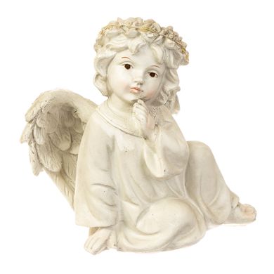 Фигурка "Ангел задумчивый, светящийся" (12 x 9 x 16,5 см) 6000-004AN