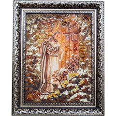 Ікона із бурштину "Ісус стукає в двері" (40 x 50 см) B211