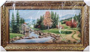 Гобеленовая картина "Водяная мельница" (55 x 95 см) GB073