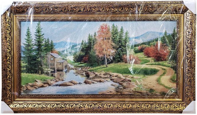 Гобеленова картина "Водяний млин" (55 x 95 см) GB073