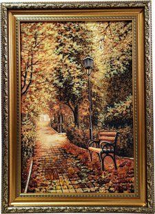 Картина из янтаря "Парковая аллея" (52 x 72 см) BK0027