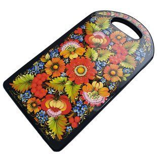 Дошка з петриківським розписом (32 x 18 x 1,5 см) TR0579