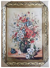Гобеленова картина "Ваза з квітами" (49 x 67 см) GB060