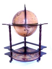 Глобус-бар напольный угловой 42 см сфера, Зодиак (54 x 54 x 93 см) 42014N-1
