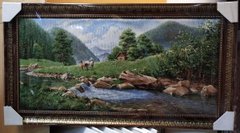 Гобеленовая картина "Река в горах" (48 x 87 см) GB038-1