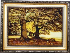 Картина із бурштину "Ліс" (28 x 37 см) BK0030