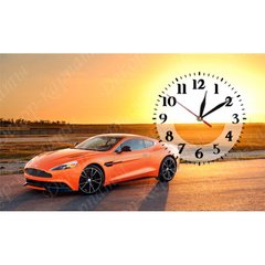 Настенные часы на холсте "Aston Martin" (30 x 53 см) M-809