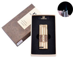Зажигалка в подарочной коробке FANGFANG (Острое пламя) 4297 Gold