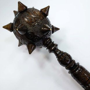 Булава деревянная, резная (44 x 11 x 11 см) US0029