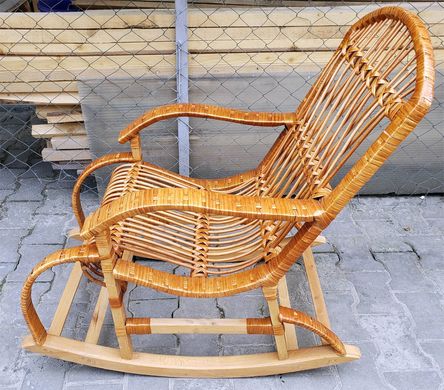 Кресло-качалка детское из лозы (90 x 53 x 87 см) KK006