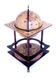 Глобус-бар підлоговий кутовий 42 см сфера, Зодіак (54 x 54 x 93 см) 42014N-1