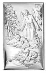 Икона серебряная Valenti Ангел-хранитель (12 x 20 см) 18001 4XL