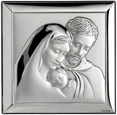 Икона серебряная Valenti Святое Семейство (16 x 16 см) 739 4X