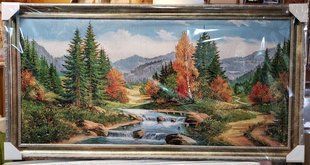 Гобеленовая картина "Горная река" (66 x 125 см) GB072-1