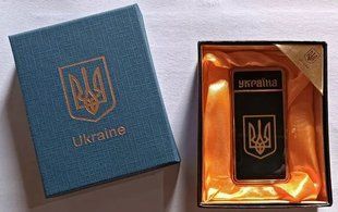 Запальничка в подарунковій упаковці Україна (Гостре полум'я) HL-124-1