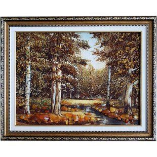 Картина из янтаря "Загадочный лес" (39 x 49 см) BK0033
