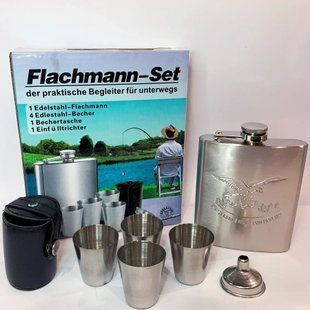 Набор фляжка Flachmann-Set из нержавеющей стали "Distillerie Guy Pontarlier" QK-16