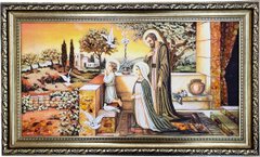 Икона из янтаря "Святое Семейство" (52 x 87 см) B212