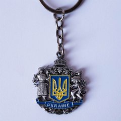 Брелок с украинской символикой "Тризуб" в ассортименте US0067