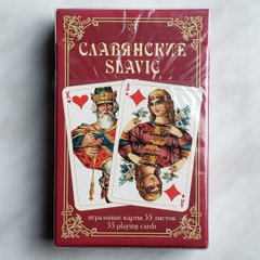 Карты игральные Piatnik "Славянские" 55 карт красные (134319)