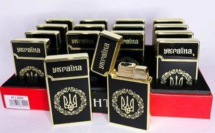 Газовая зажигалка Украина (Острое пламя) HL-488