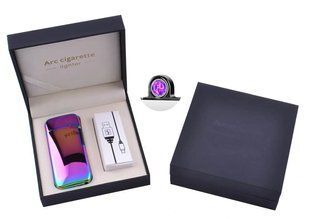 Електроімпульсна запальничка в подарунковій коробці Lighter (USB) 5007 Хамелеон