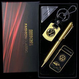 Подарочный набор брелок/ручка/зажигалка MoonGrass Fashion Classic Volkswagen (Турбо полум'я) ST-5752