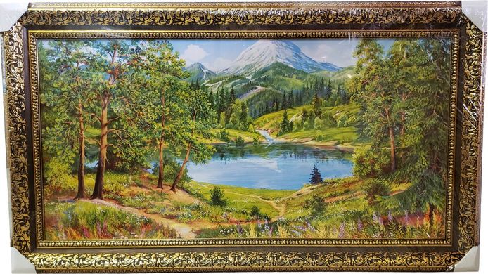 Картина-репродукция "Горный пейзаж" (66 x 116 см) RP0088, 66 x 116, от 101 см и более
