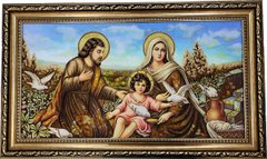 Икона из янтаря "Святое Семейство" (52 x 88 см) B186