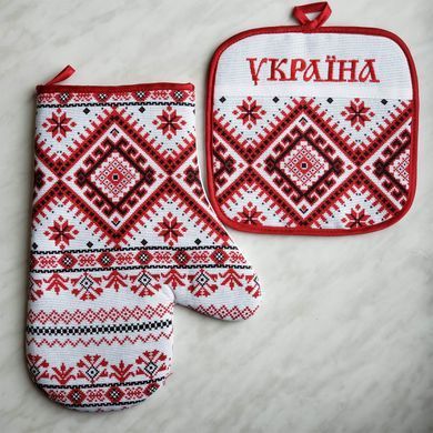 Набір прихватка + рукавиця "Україна" (2 шт., випадковий малюнок) PRU0043