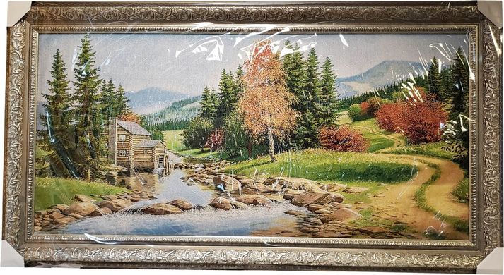 Гобеленовая картина "Водяная мельница" (71 x 131 см) GB039