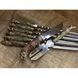 Набір шампурів з бронзовими ручками "Дикі звірі" з вилкою для зняття м'яса та ножем в сагайдаку з шкіри 470092