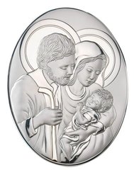 Икона серебряная Valenti Святое Семейство (14 x 18 см) 82007 4L