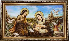 Икона из янтаря "Святое Семейство" (52 x 88 см) B187