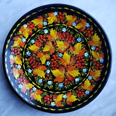Тарелка с петриковской росписью цветочная (d-20 см) TR0364