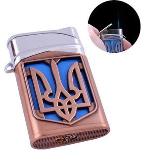 Запальничка кишенькова Герб України (турбо полум'я) 4112-3