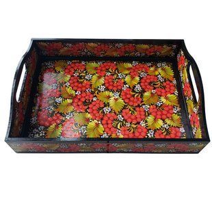 Піднос з петриківським розписом (37 x 26,5 x 9 см) VP0117