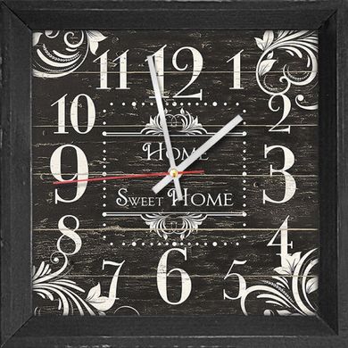 Часы настенные в деревянной раме (28 x 28 см) F-10