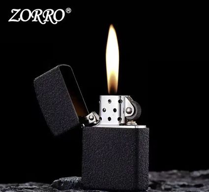 Зажигалка бензиновая ZORRO черная матовая HL-282