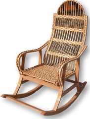 Крісло-качалка розбірне з лози (115 х 65 х 140 см) KK003