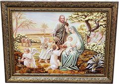 Икона из янтаря "Святое Семейство" (71 x 95 см) B188