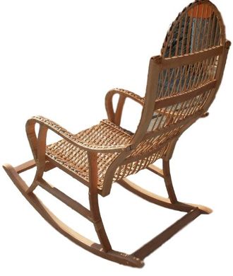 Кресло-качалка разборное из лозы (115 х 65 х 140 см) KK003